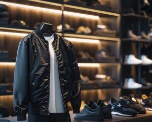 Men’s Bomber Leather Jacket